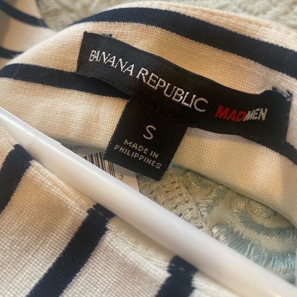 Banana republic black and white striped dress S - Picture 2 of 3